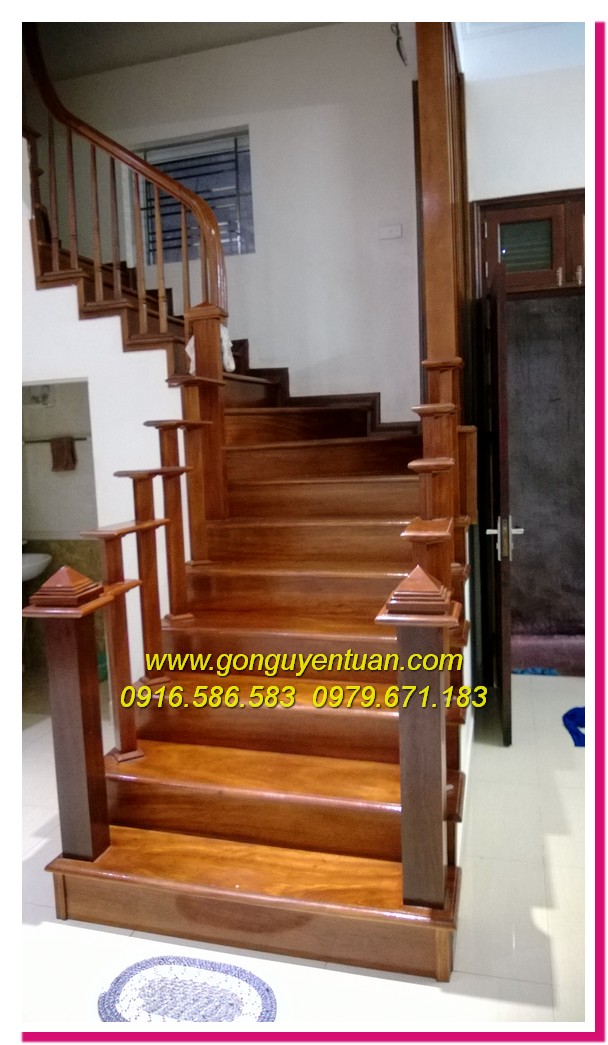 Cửa gỗ, Cầu thang, Nội Thất nhà bác Nam Cầu Giấy-Hà Nội